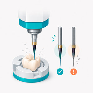 Herramienta CAD CAM dental